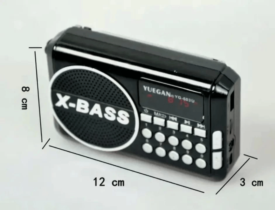 Mini Cep Fm Radyo Dijital Göstergeli  Jtec Şarjlı