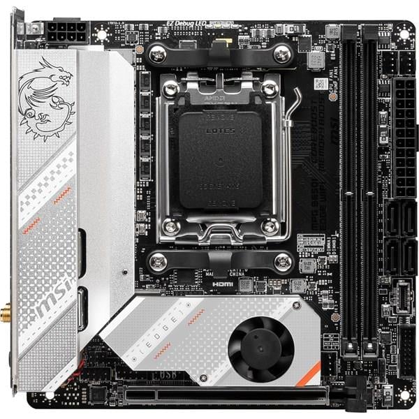MSI MPG B650I EDGE WIFI-6E DDR5 HDMI-DP PCIE 4.0 AM5 mITX