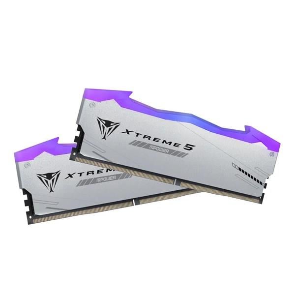 PATRIOT 48GB (2X 24GB) DDR5 8000MHZ CL38 RGB DUAL KIT PC RAM VIPER EXTREME 5 PVXR548G80C38KM BEYAZ
