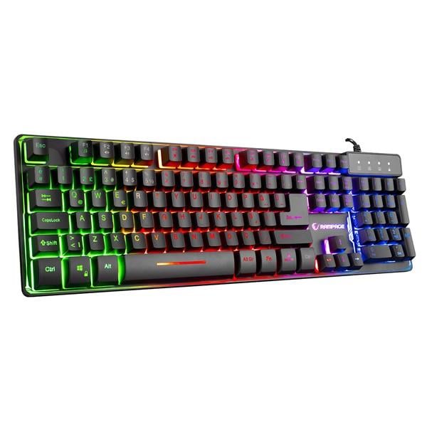 RAMPAGE CYPHER USB Q RGB Led Aydınlatmalı Gaming Klavye - Mouse Set KM-RX9