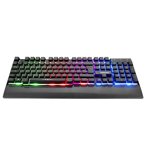 Rampage KB-R66 BUBBLE USB Gökkuşağı Aydınlatmalı Italian Layout Multimedia Gaming Oyuncu Klavyesi