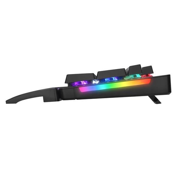 RAMPAGE KB-R86 UMBRA Siyah USB Rainbow Aydınlatmalı Red Switch US Layout English Mekanik Gaming Oyuncu Klavye