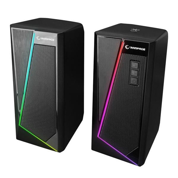 Rampage RMS-X8 MAJESTY Bluetooth & FM'Li RGB Işıklı Multimedia Gaming Oyuncu 2.0 Speaker