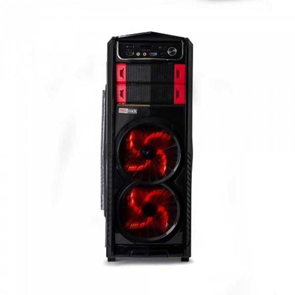 Redrock G903br Game Psu'suz 1X12cm Fan Mıdı Tower Pencereli 1Xusb2.0/1Xusb3.0 1Xaudıo Siyah Kırmızı Kasa