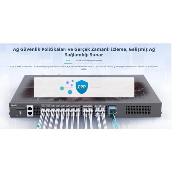 RUIJIE RG-CS86-20XS4VS2QXS-D 20-SFP+ 10GBE 4-SFP 10GBE 2-QSFP+ 40GBE LAYER3 YÖNETİLEBİLİR SWITCH