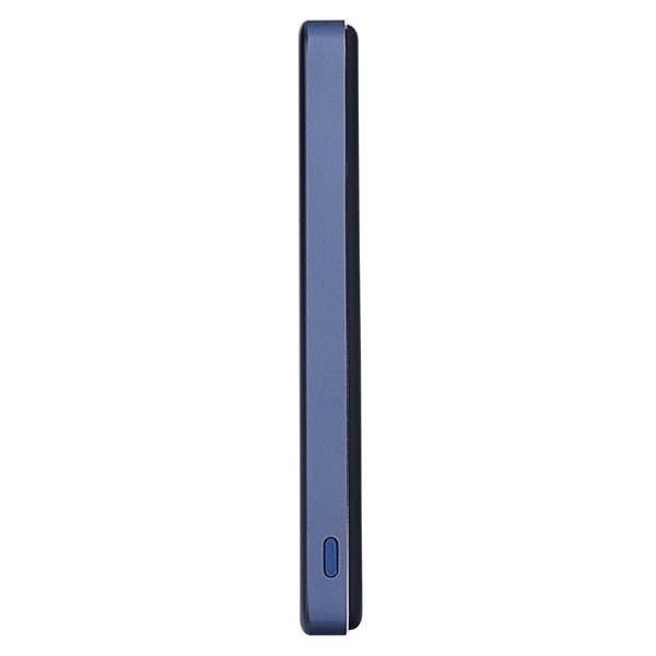 S-LINK MG105 5000mAh PD20W Magsafe 15W Kablosuz Type-C Mavi Taşınabilir Metal Şarj Cihazı Powerbank