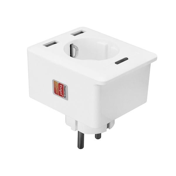 S-Link Swapp SL-04 10A Akım Korumalı Akıllı Priz 2 USB 2.4 Ghz Wifi TUYA Destekli