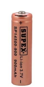 SUPEX SP14500-900S LİTYUM ION 3.7V 900MAH ŞARJ EDİLEBİLİR BAŞLIKLI PİL (4767)