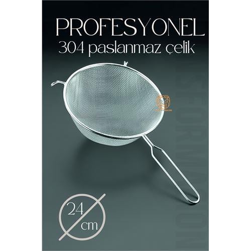 Turk 24 Cm Süzgeç 304 Paslanmaz Çelik