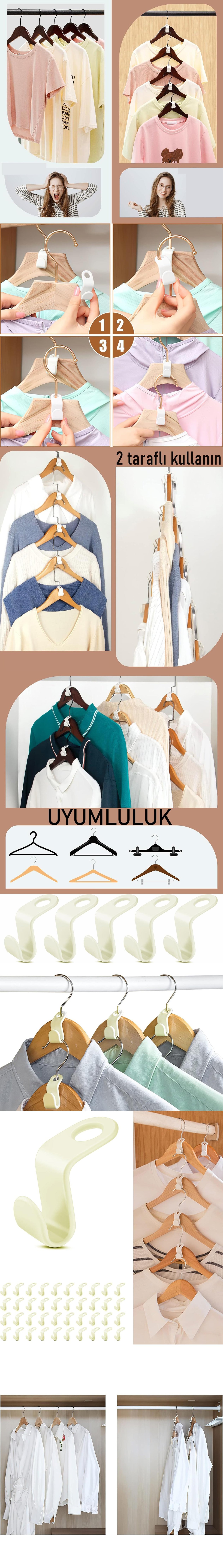 Turk Askı Çoklayıcı Kanca 40 ADET