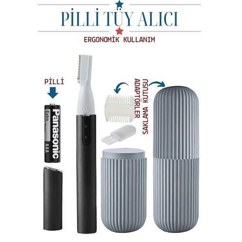 Turk Burun Kulak Kıl Temizleyici Kutulu Pilli Set