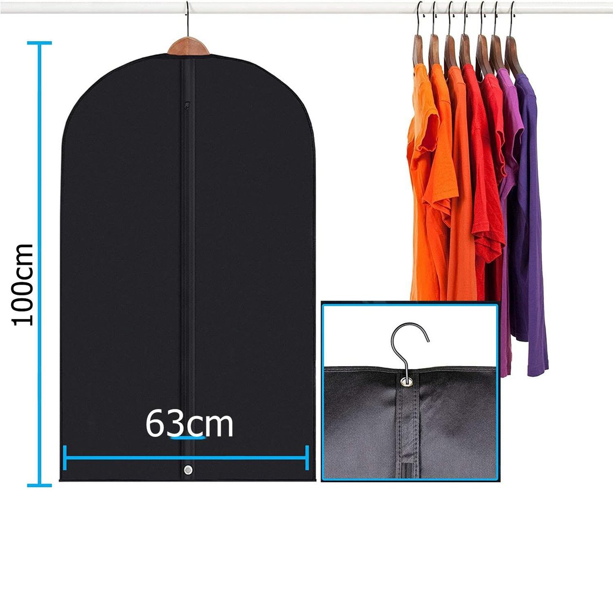 Turk Gamboç Fermuarlı Elbise Kılıfı 3 Adet Lauliven Design