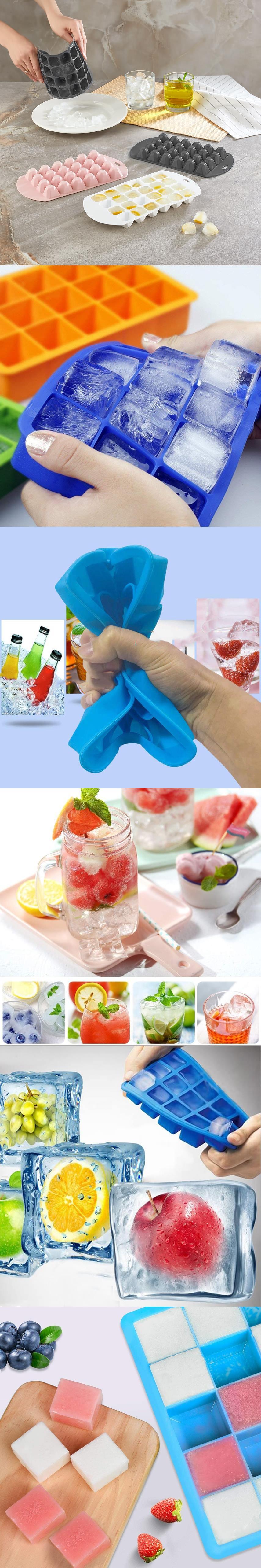Turk Hızlı Buz Kalıbı 2 li 24 Bölme Esnek Silikon Sauvage Design