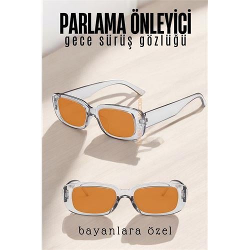 Turk Parlama Önleyici Bayan Gece Sürüş Görüş Gözlüğü Sis Far Işık Önleyici Anti-Fog Gözlük