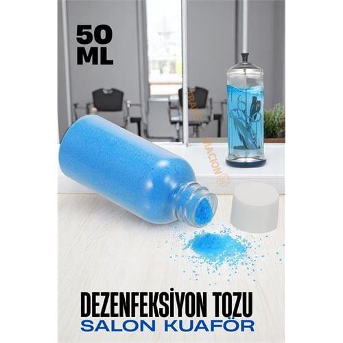 Turk Salon Kuaför Dezenfeksiyon Tozu - Manikür Pedikür Berber Saç Tarak Kesme Makas Dezenfektanı Profesyonel Salon Dezenfektanı