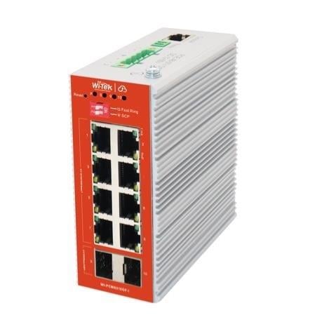 WI-TEK 8port 120w FULL PoE WI-PCMS310GF-I GIGABIT 2X SFP Yönetilebilir Endüstriyel Switch