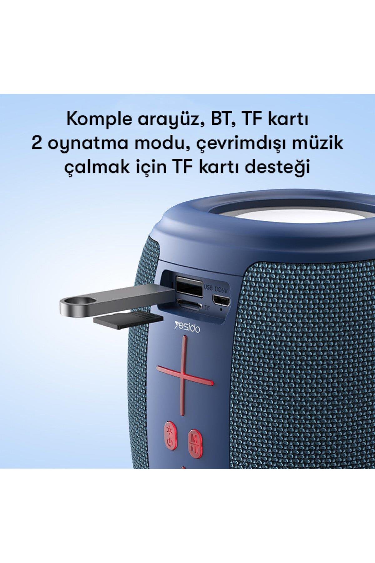 YESİDO YSW14 KABLOSUZ BLUETOOTH RGB HOPARLÖRYESİDO YSW14 KABLOSUZ BLUETOOTH RGB HOPARLÖRMOBİL DÜNYASI