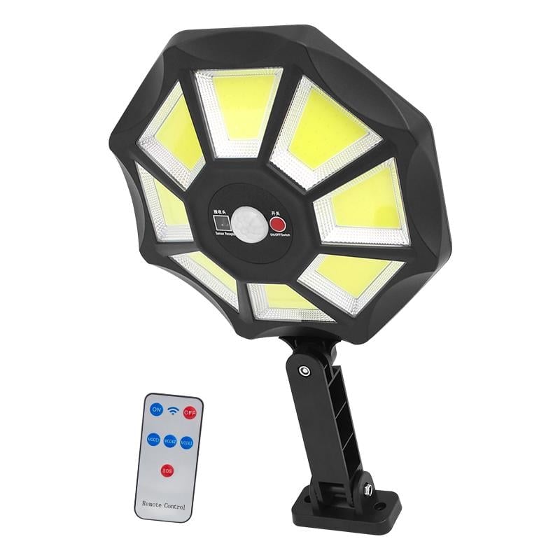 ZB-168B KUMANDALI 3 KADEMELİ 168 COB LEDLİ SENSÖRLÜ BEYAZ SOLAR AYDINLATMA (4767)