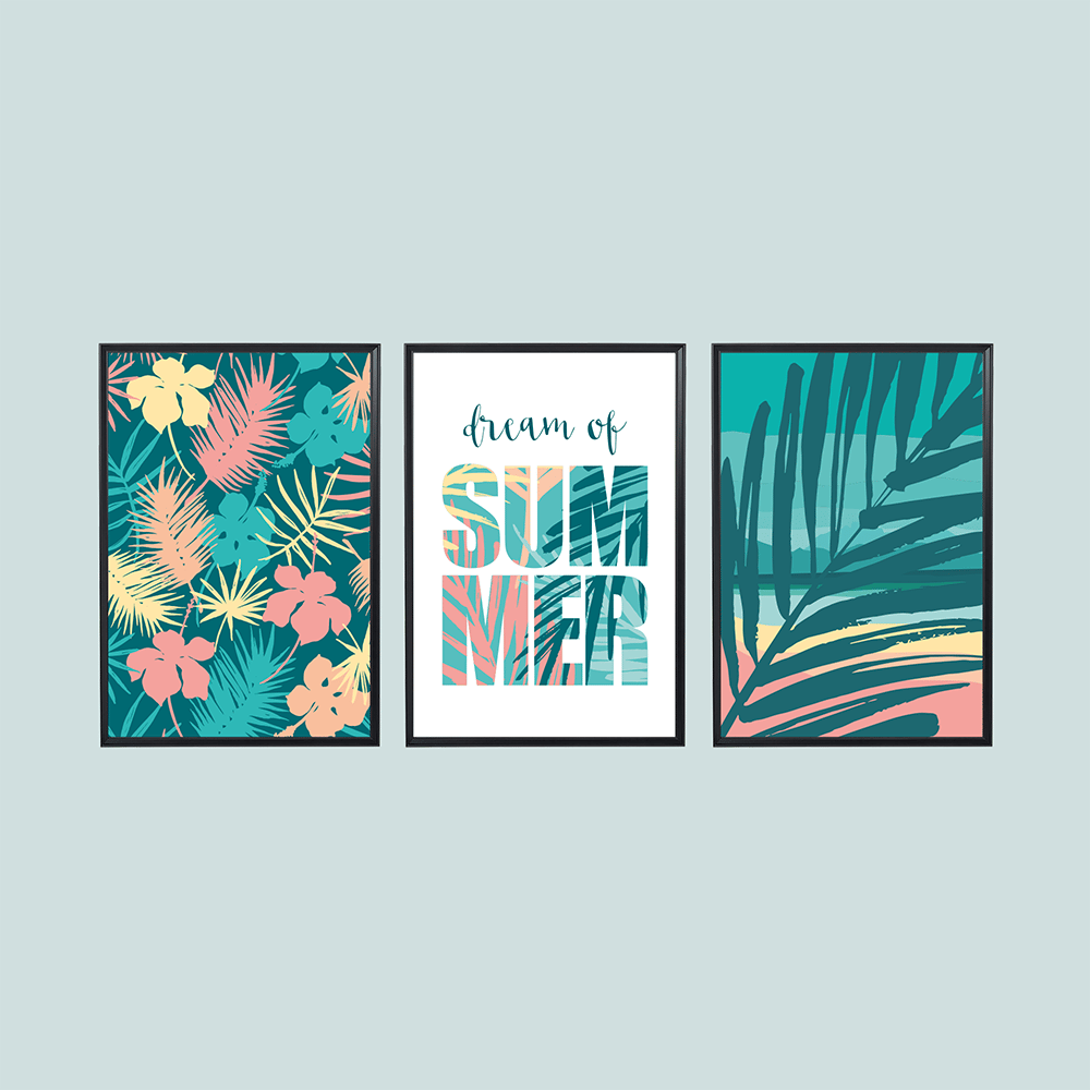 Dream of Summer 3'lü Tablo Seti