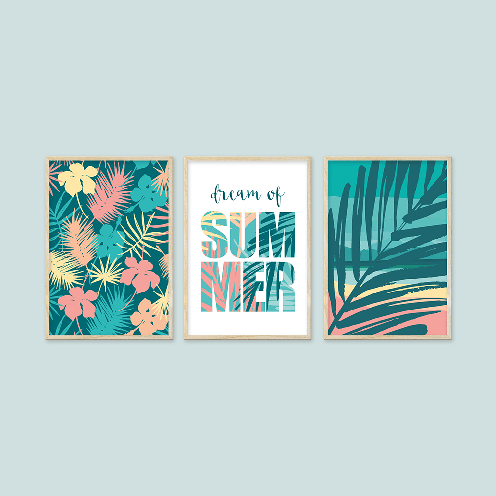 Dream of Summer 3'lü Tablo Seti