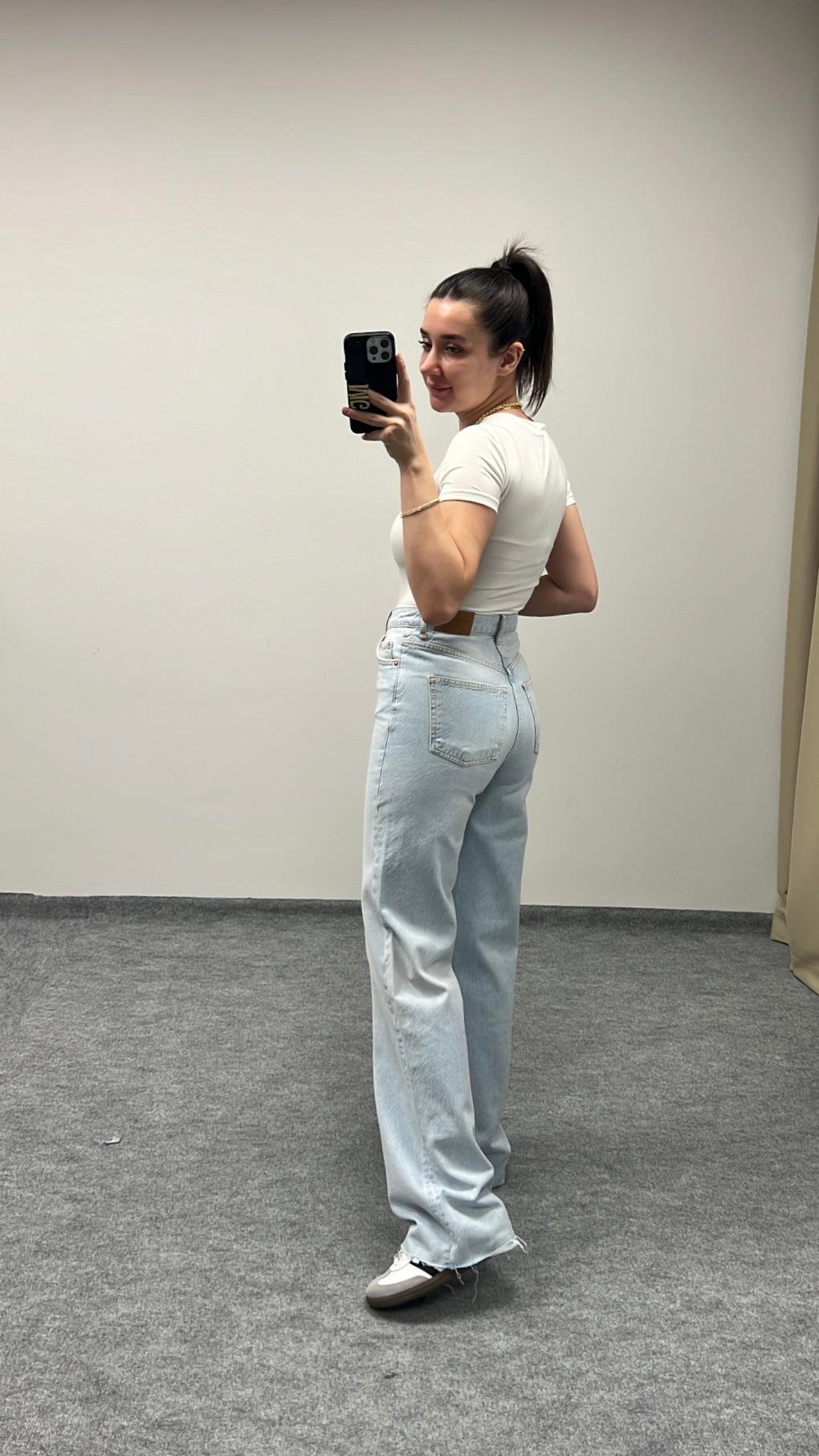 GİNA ULTRA YÜKSEK BEL WİDE LEG JEAN
