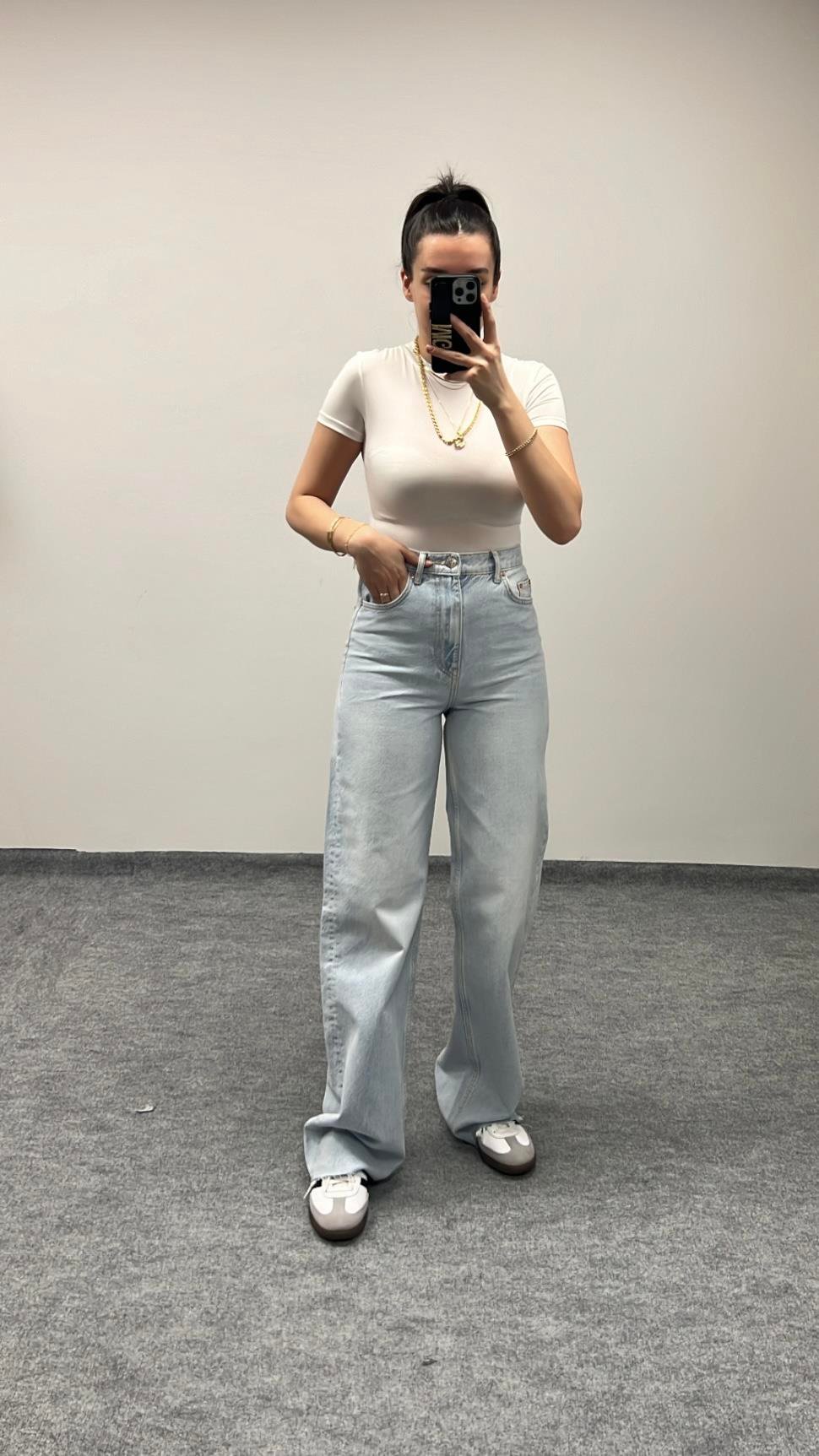 GİNA ULTRA YÜKSEK BEL WİDE LEG JEAN