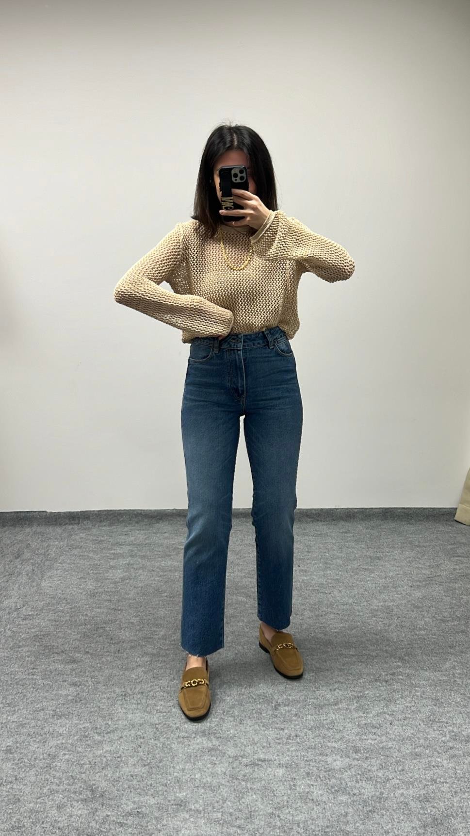 MAD MAVİ YÜKSEK BEL STRAIGHT JEAN