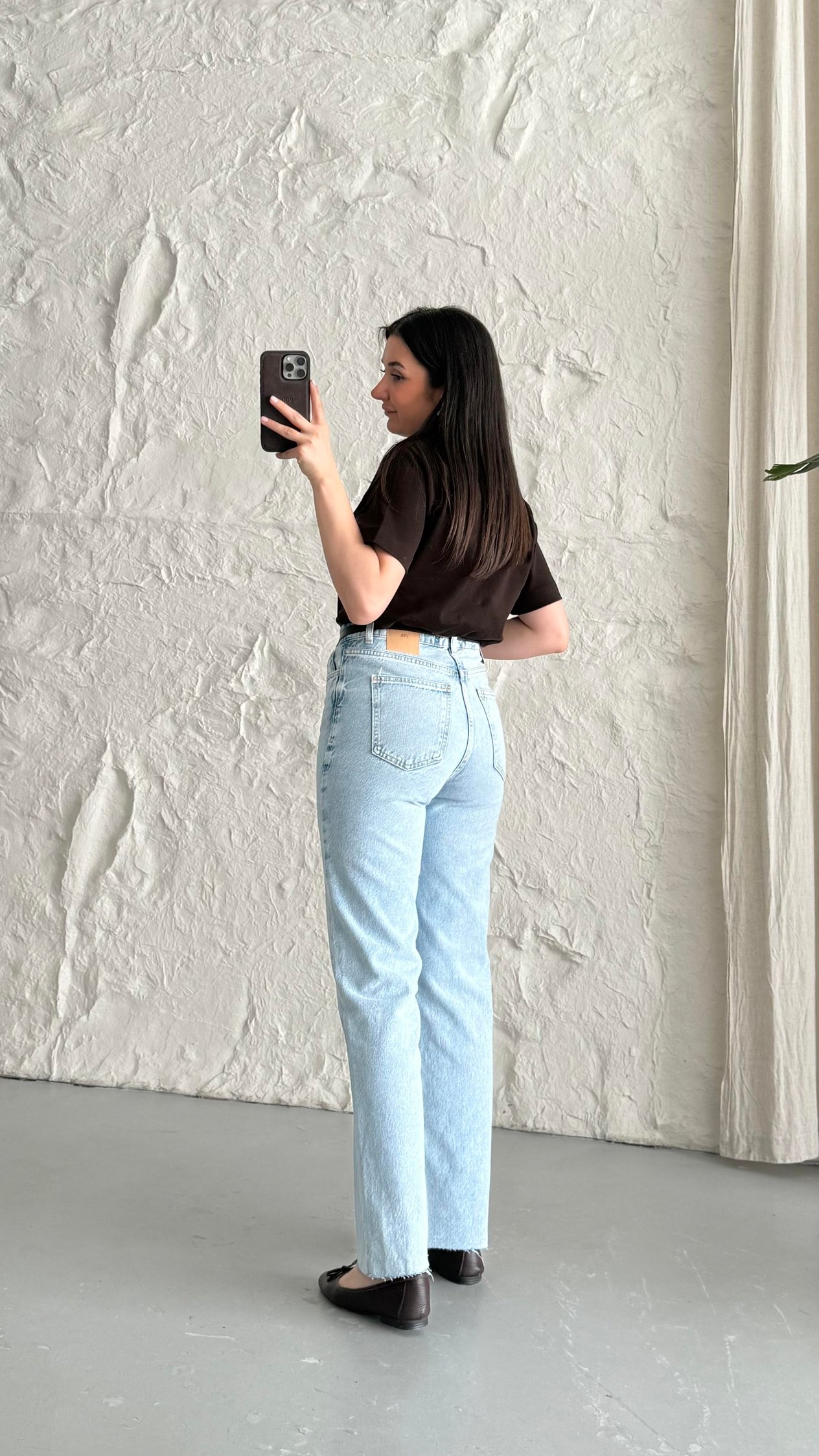 Marka Açık Mavi Straight Leg Jean