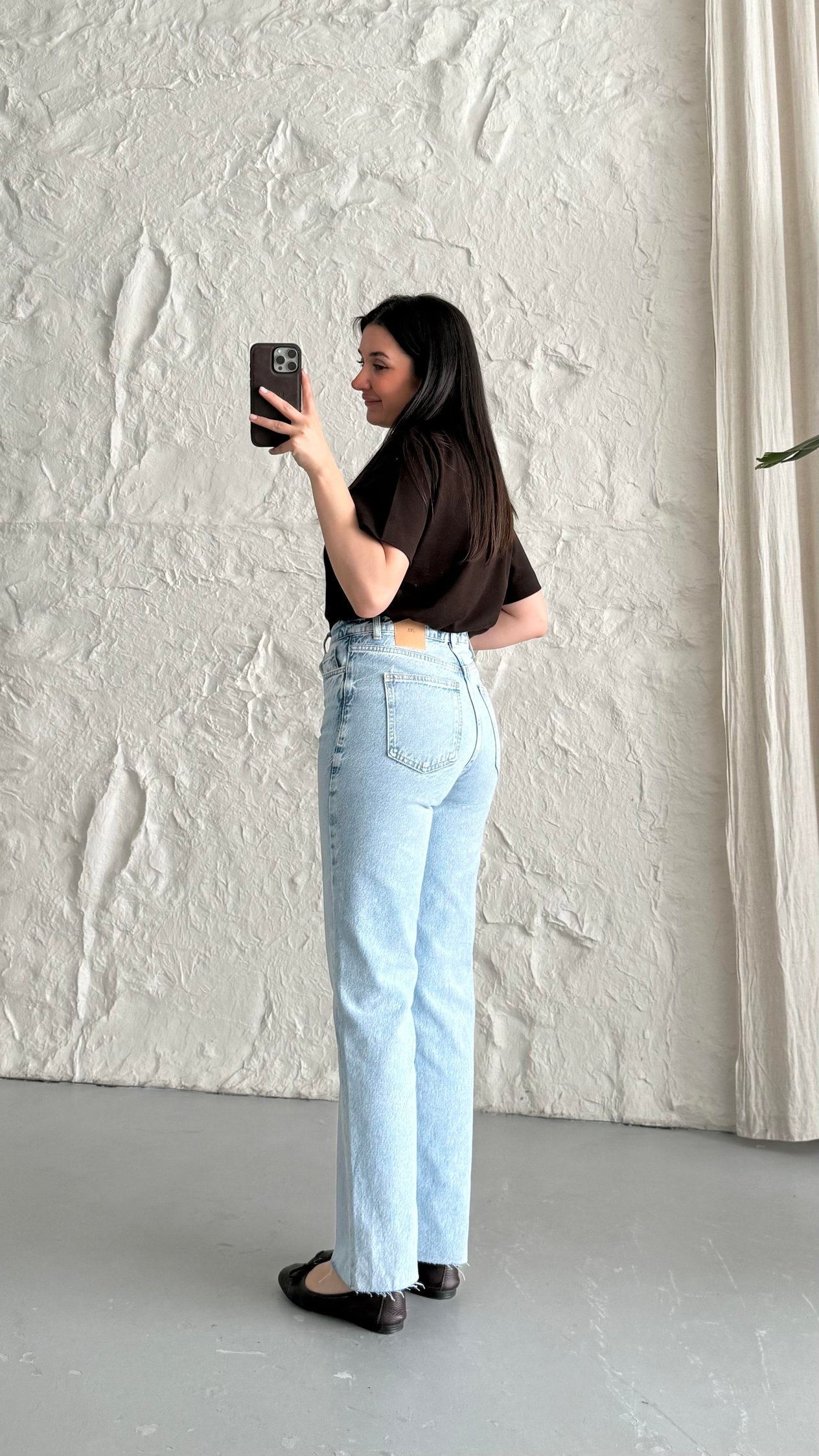 Marka Açık Mavi Straight Leg Jean