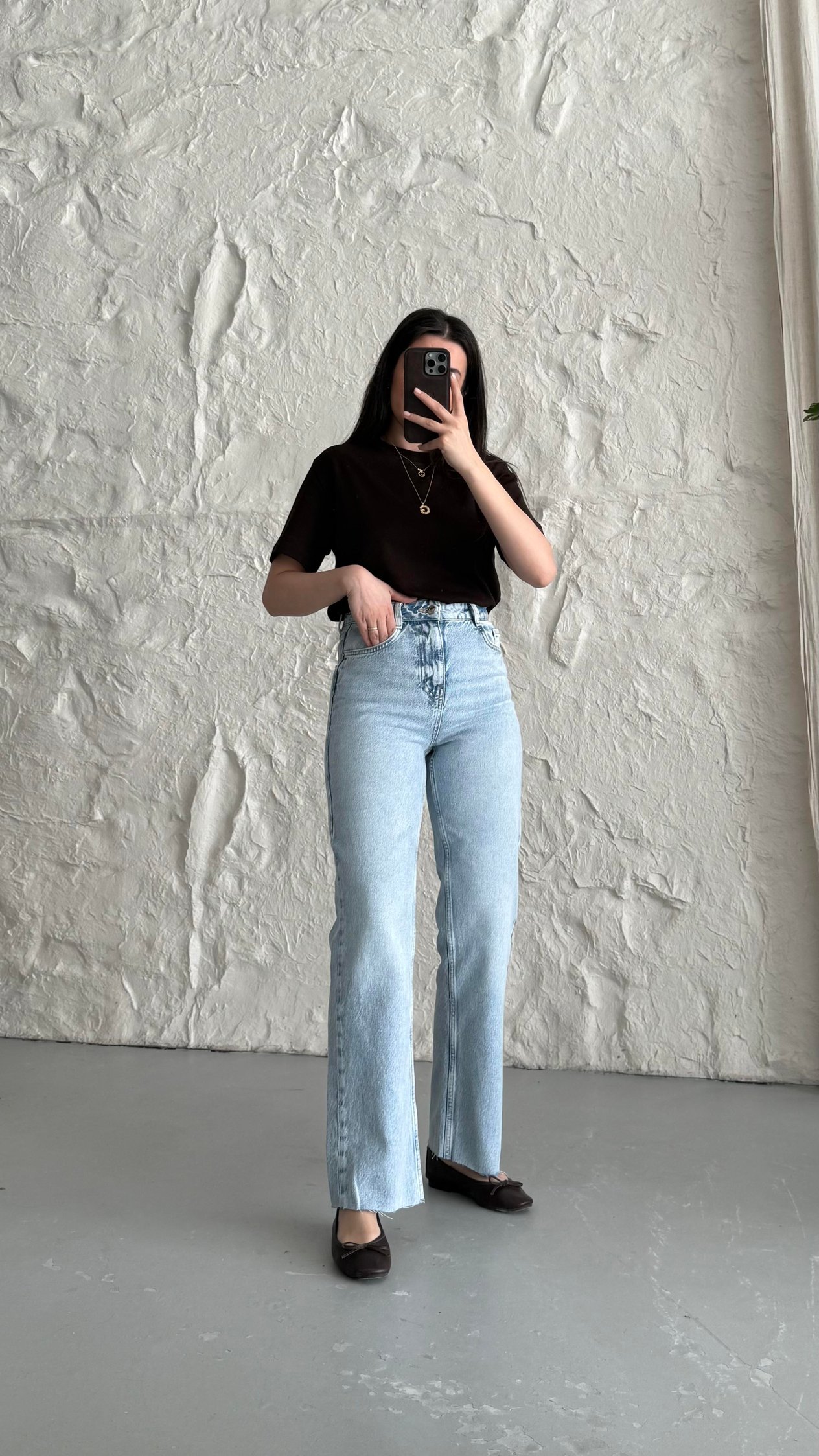 Marka Açık Mavi Straight Leg Jean