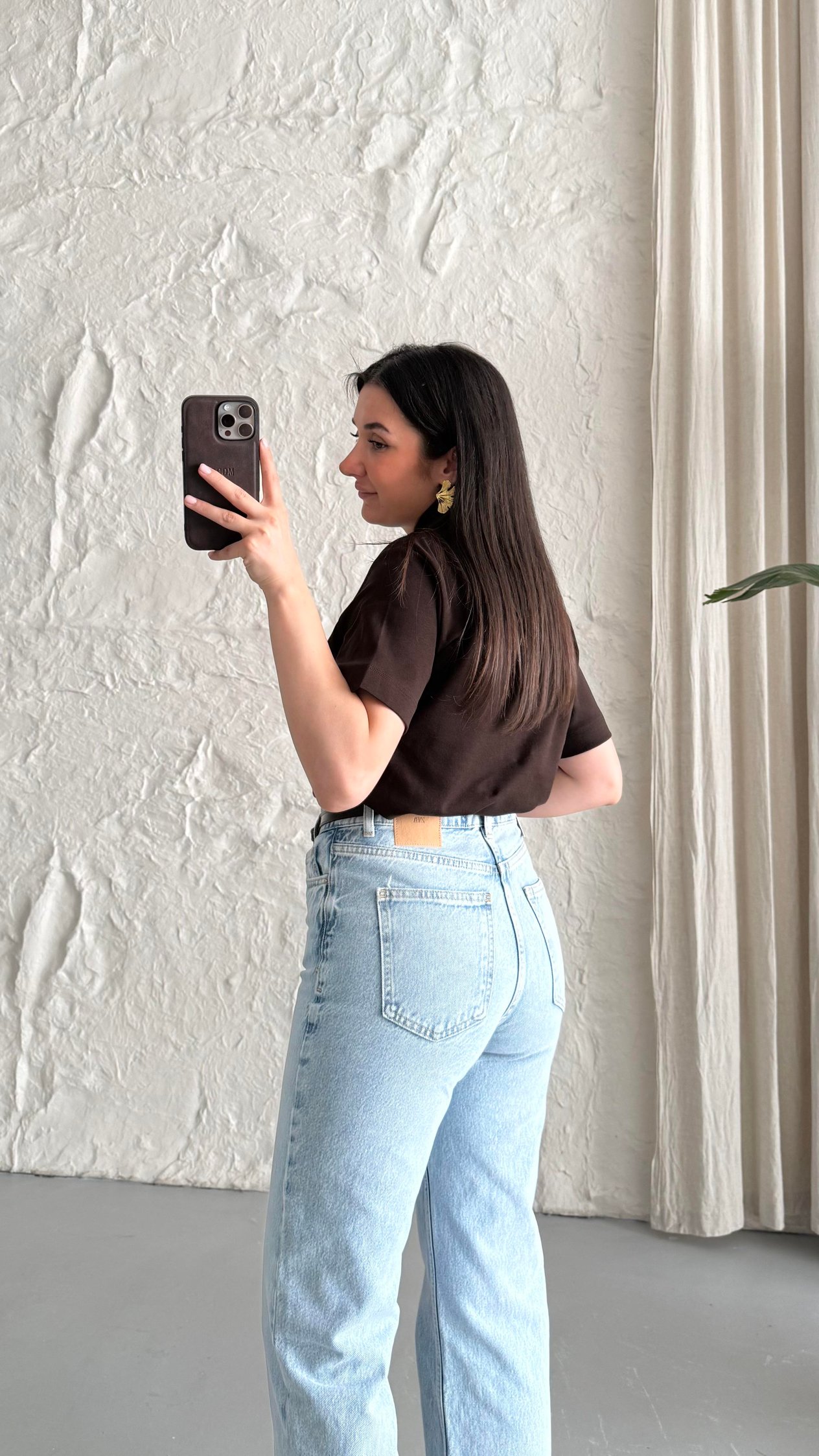 Marka Açık Mavi Straight Leg Jean