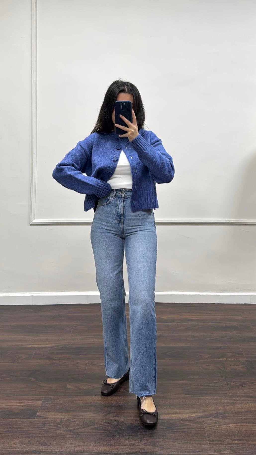 Marka Denim Yüksek Bel Straight Jean 
