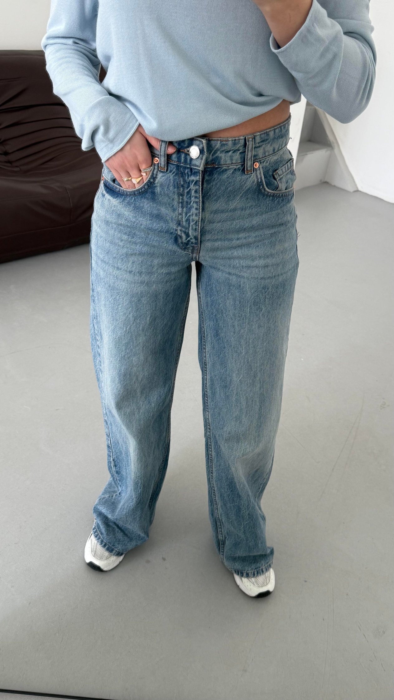 Marka Donuk Mavi Wide Leg Jean