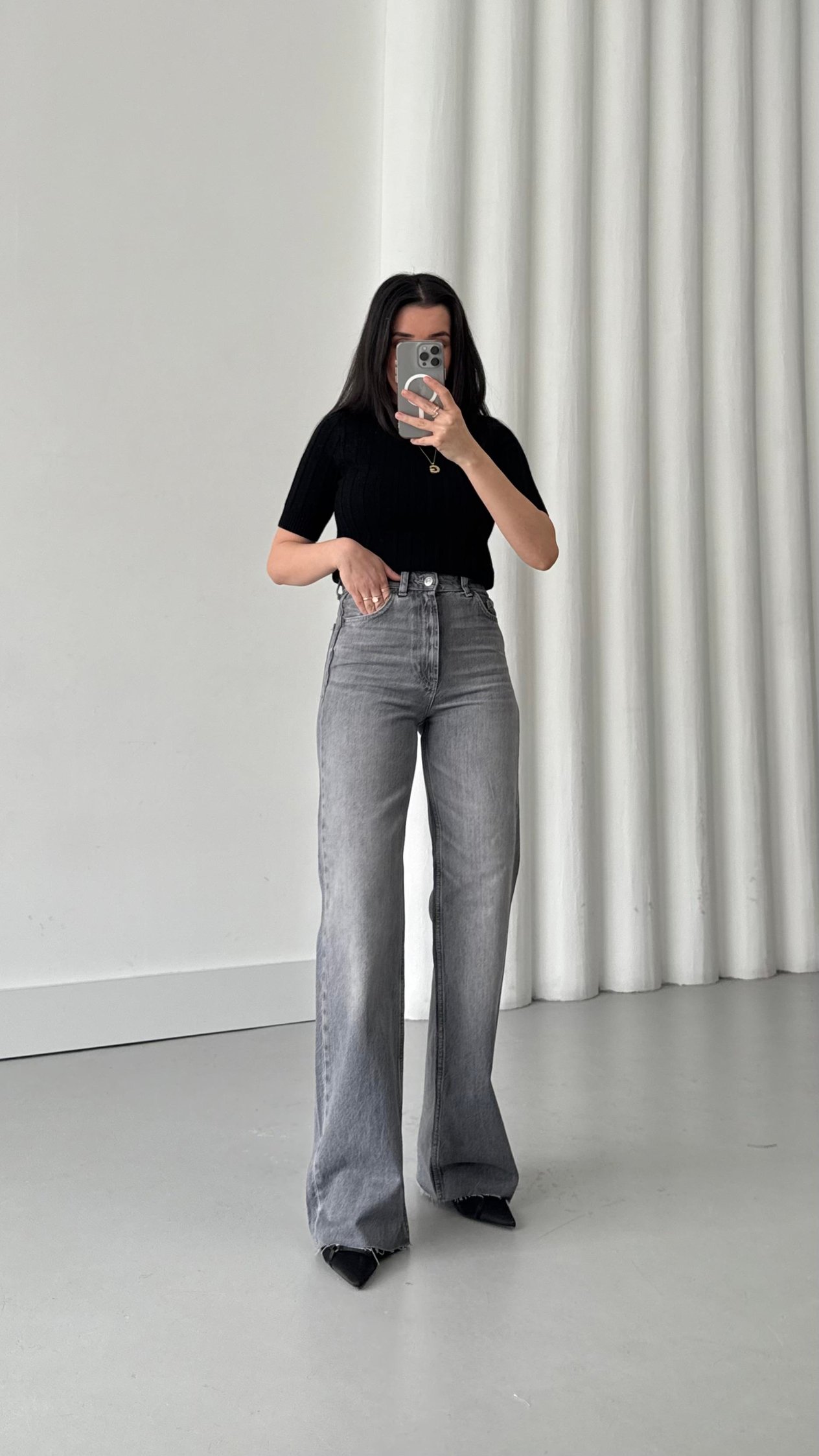 Marka Gri Wide Leg Jean