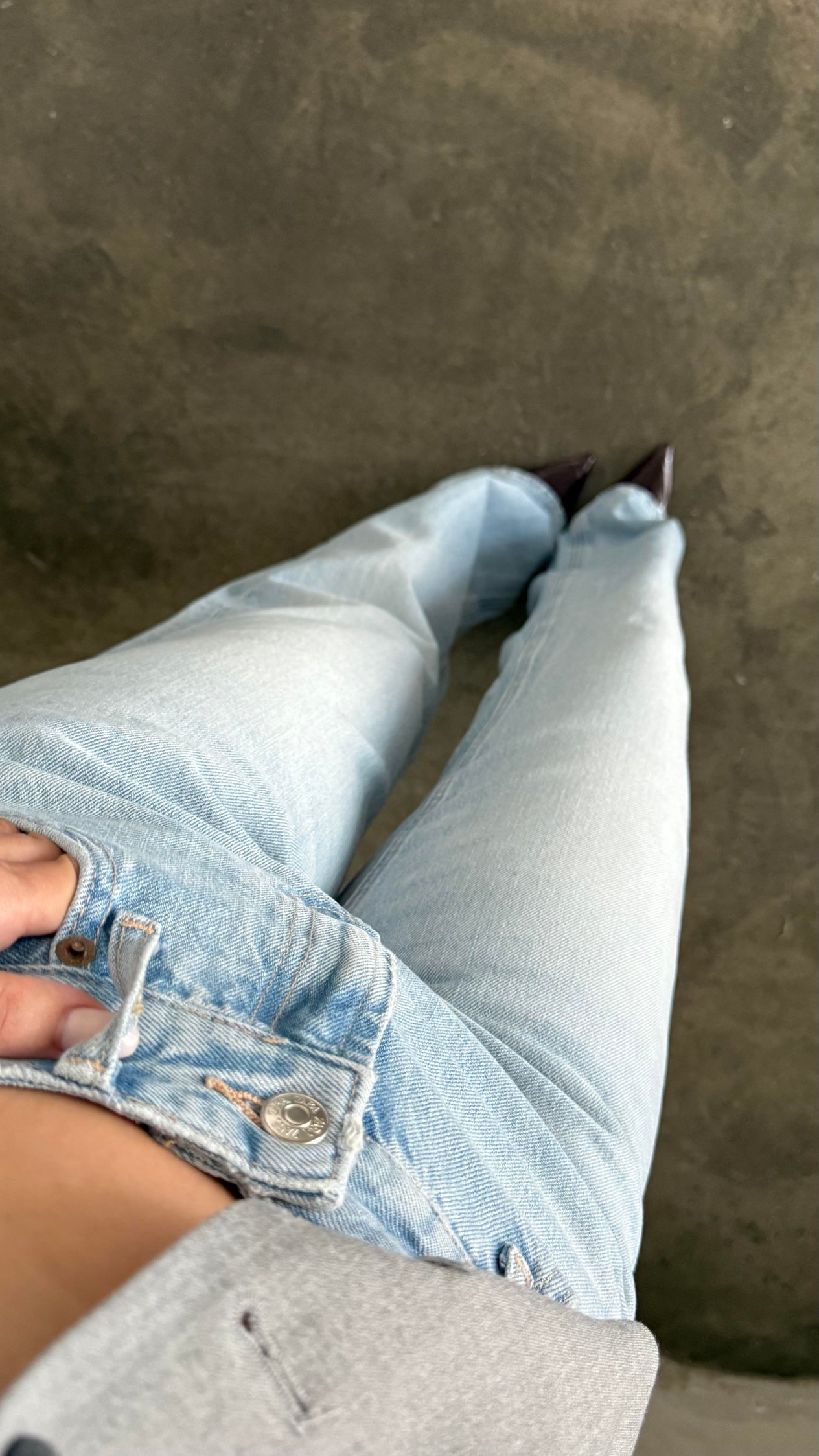 Marka Mavi Orta Bel Straight Jean