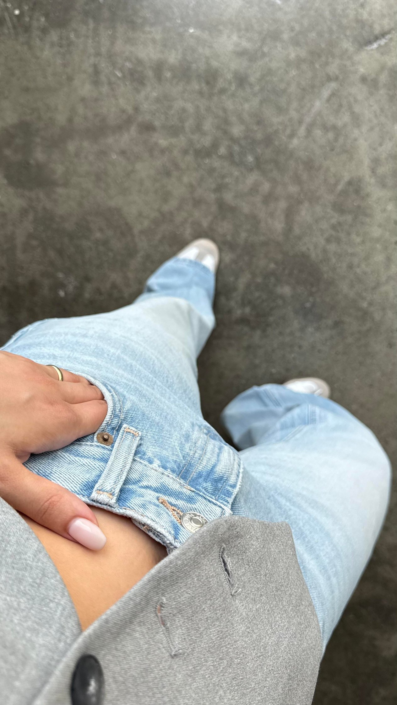Marka Mavi Orta Bel Straight Jean
