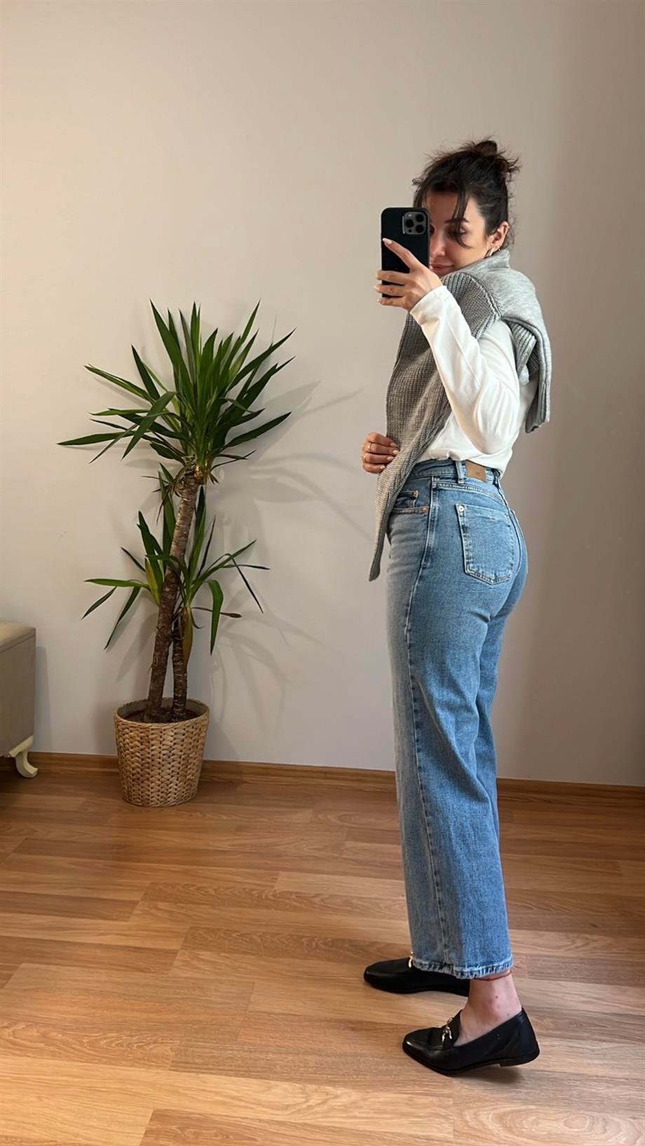 MARKA STRAIGHT YÜKSEK BEL RAHAT CROP JEAN
