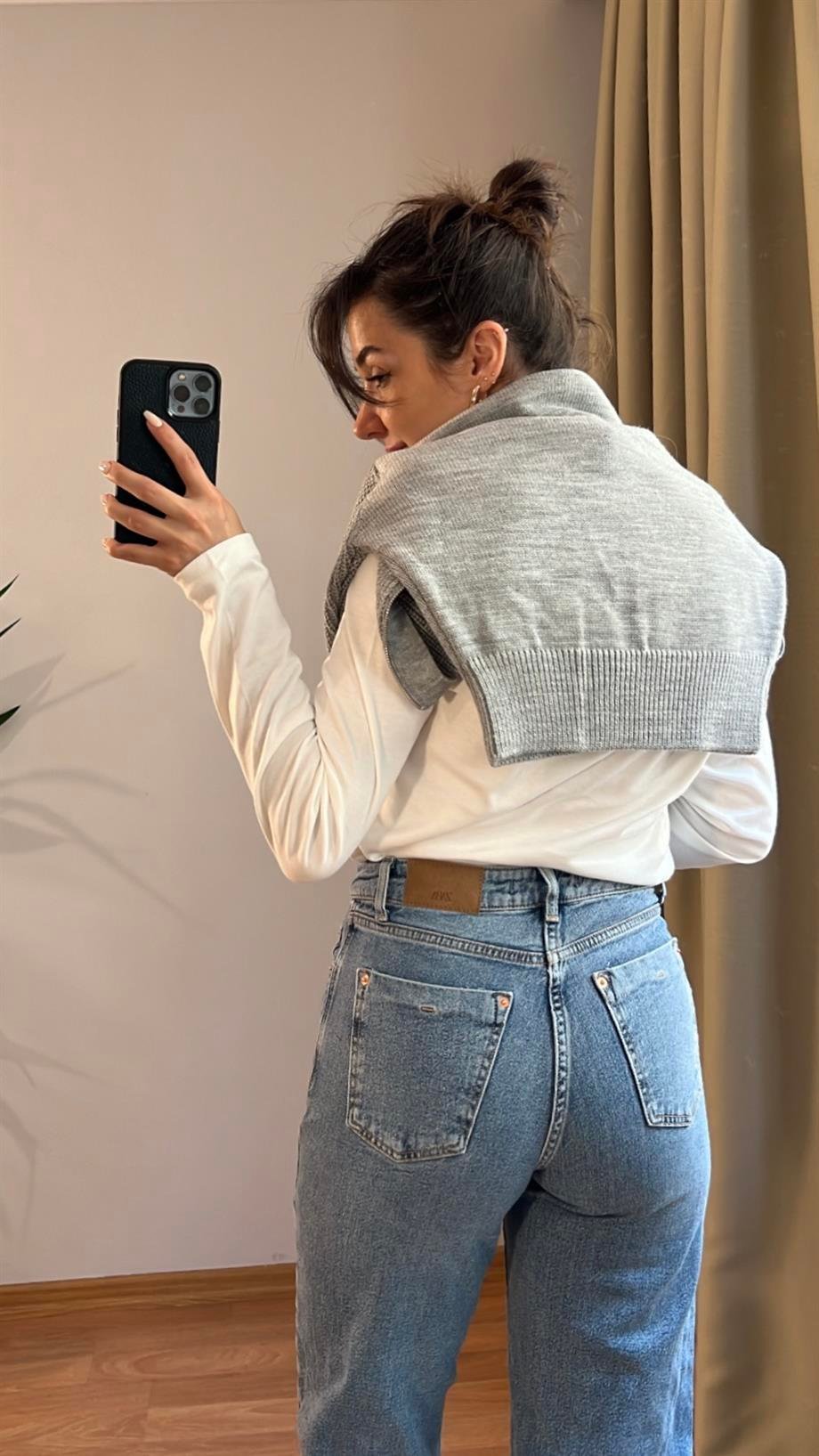 MARKA STRAIGHT YÜKSEK BEL RAHAT CROP JEAN