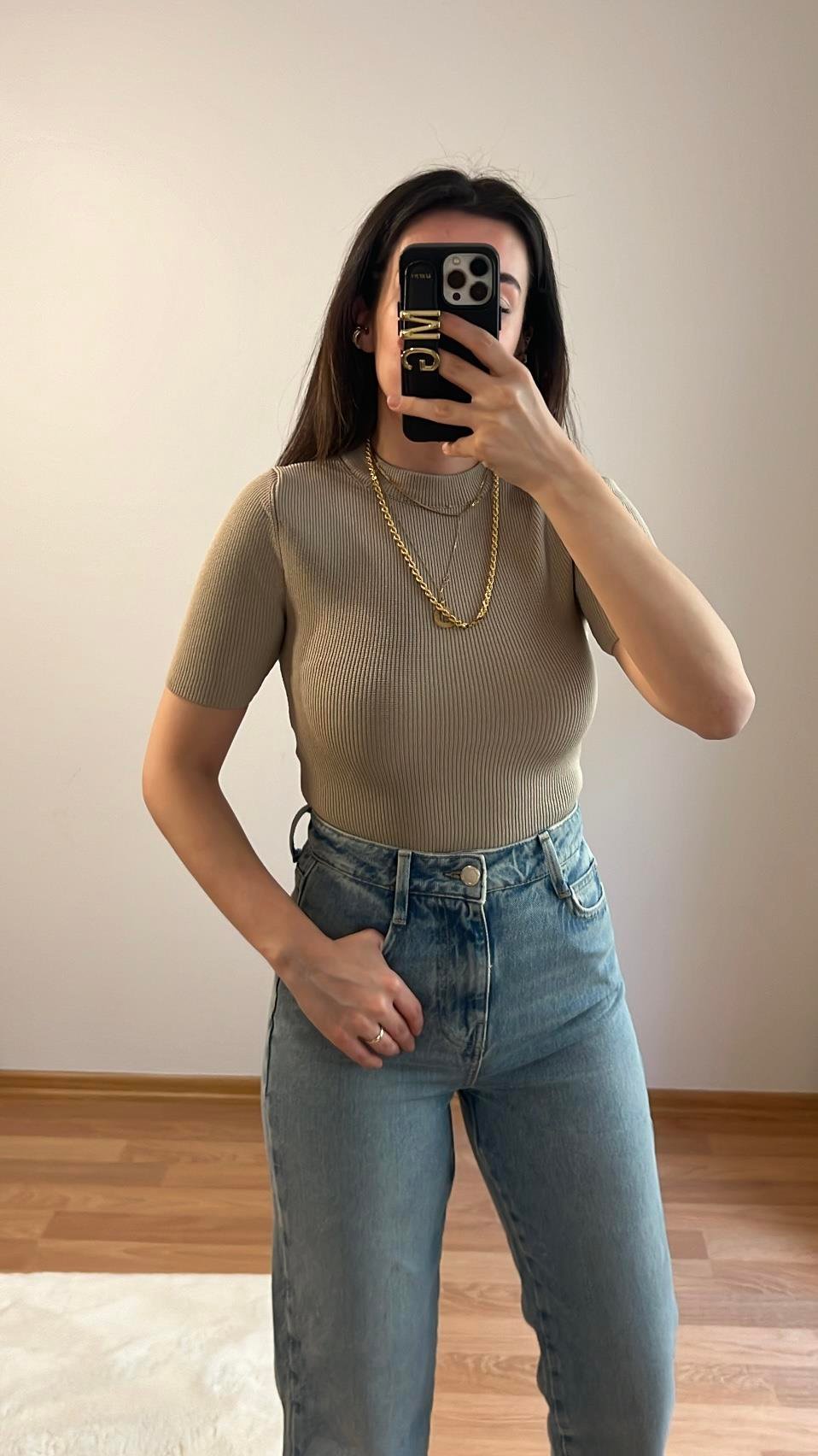 MD TAŞ KISA KOLLU PREMIUM TRİKO