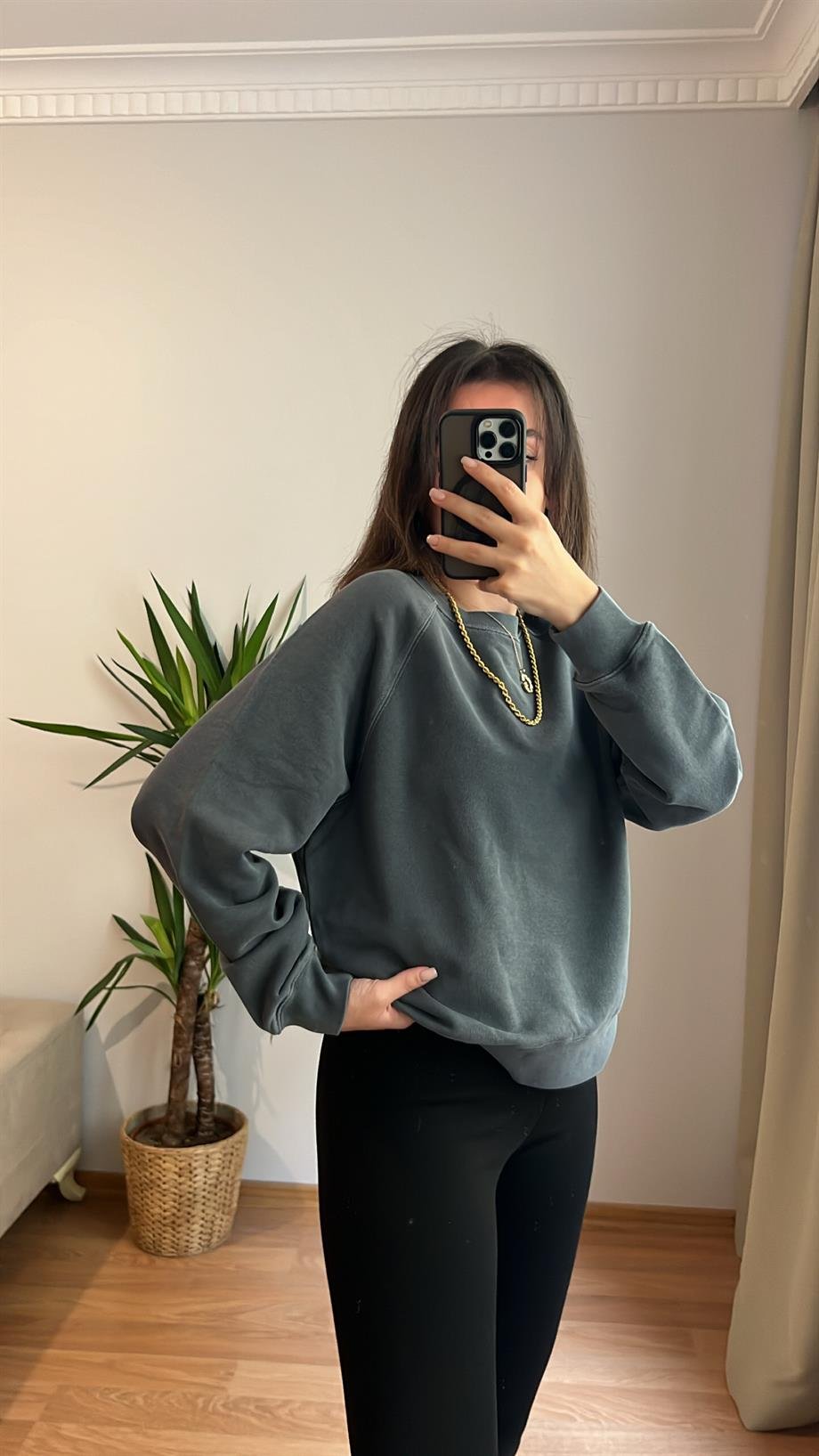 SOLUK YIKAMALI AKİ SWEATSHİRT