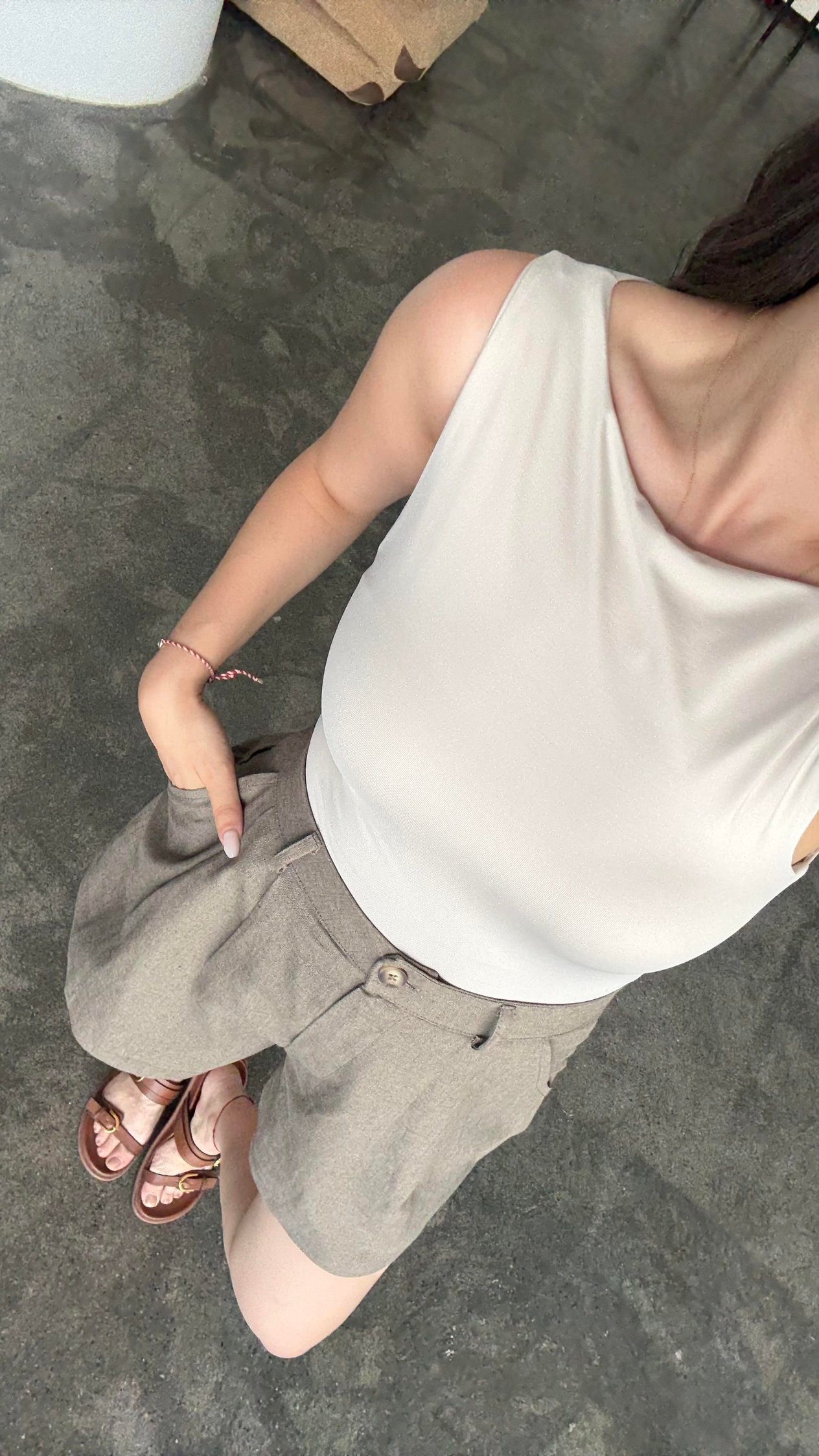 Star Taş Geniş Yaka Body Suit