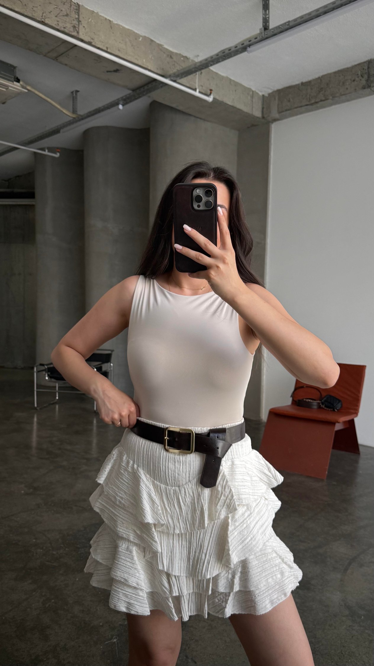 Star Taş Geniş Yaka Body Suit