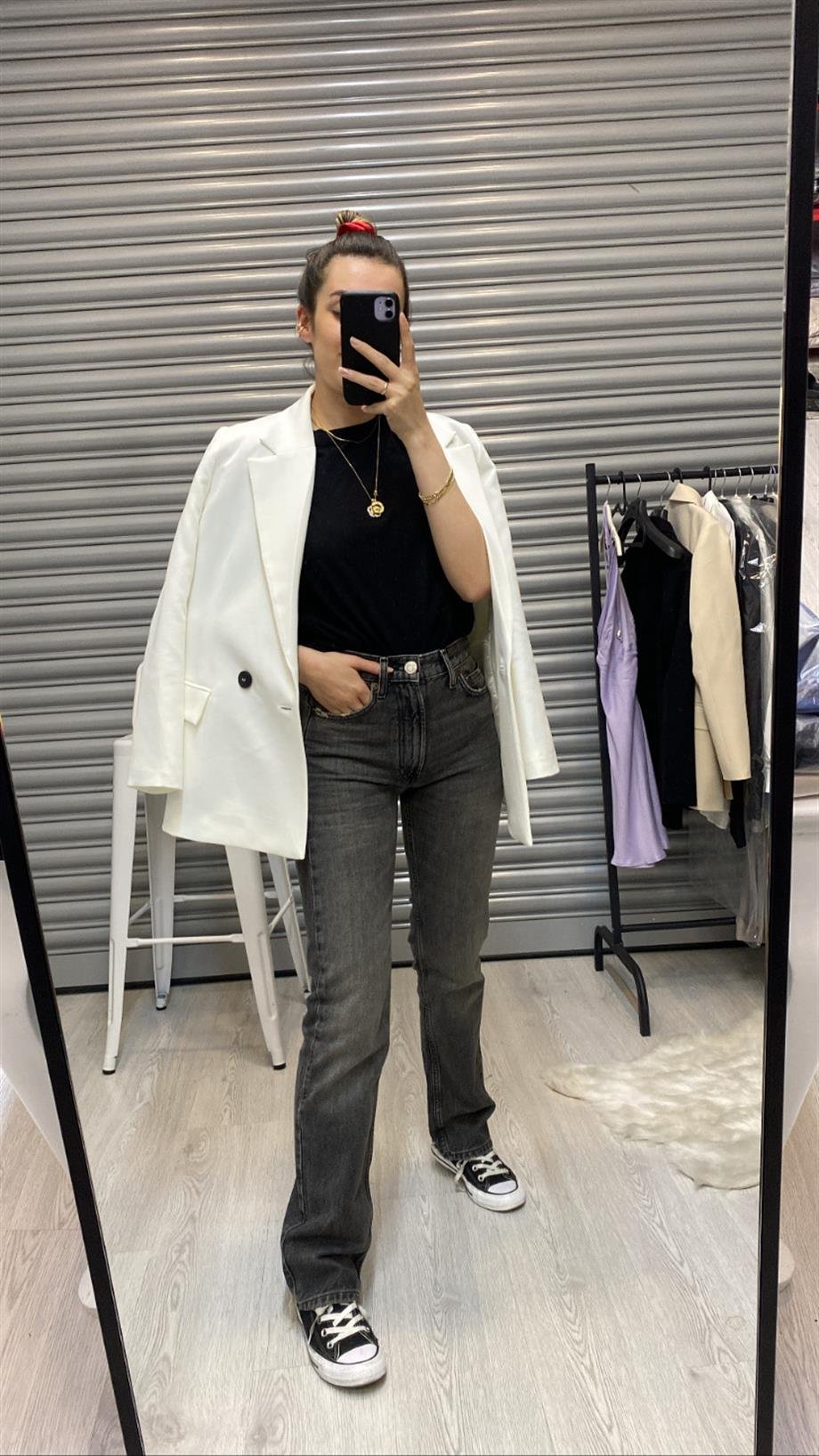 ZR GRİ STRAIGHT JEAN