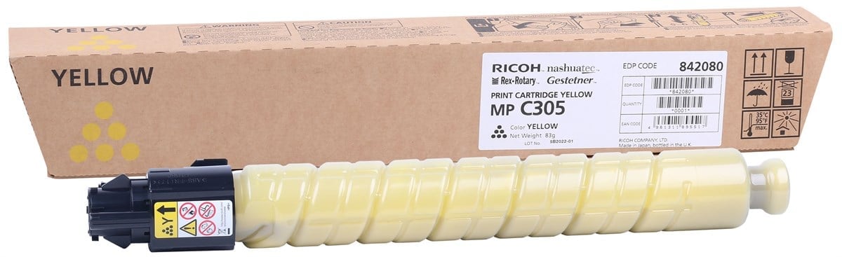 Ricoh MPC 305 Orginal Toner Sarı (841601)