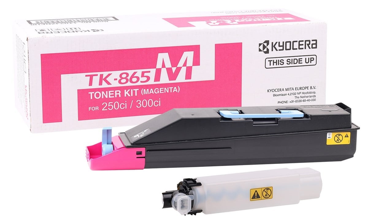 Kyocera Mita TK-865 Orginal Toner Kırmızı . Taskalfa 250Cİ-300Cİ