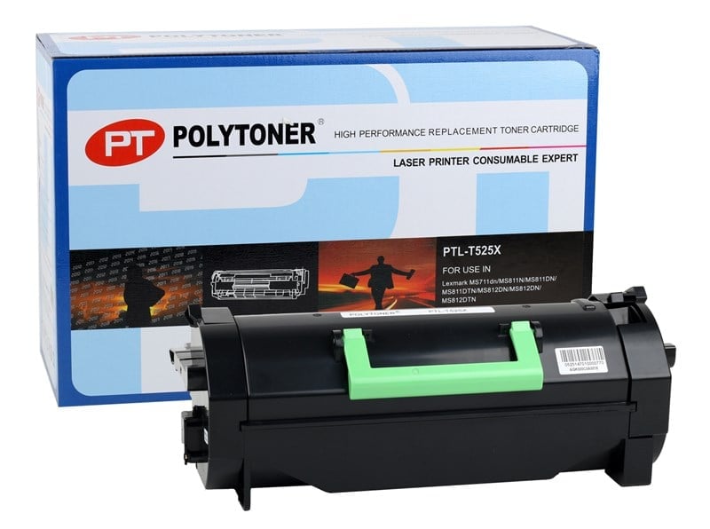 LEXMARK (T-525X)POLYTONER . MS811N/MS811DTN/MS812DN/MS812DTN/MS812DTN 45K.