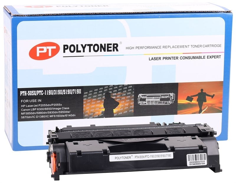 HP CE505X Polytoner P2055 Canon LBP6300-6650-MF5850-5880-CRG719H-EXV 40-IR 1133