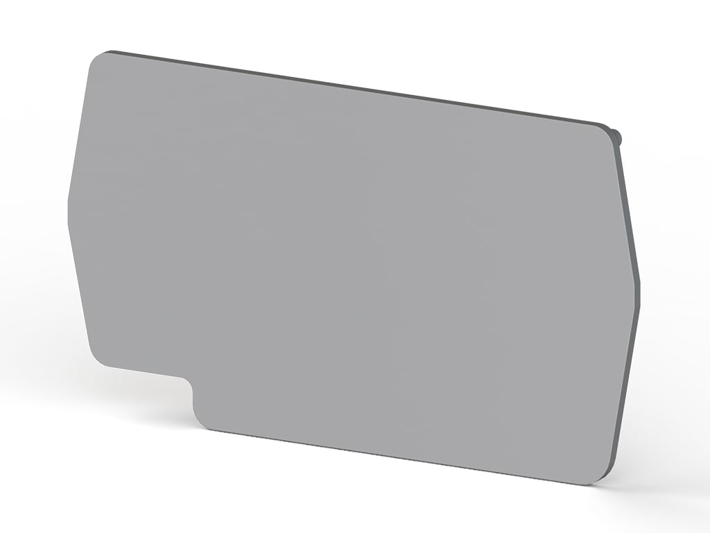 Klemsan 450439 NPP/PYK 2,5-M2F Nihayet Plakası Gri
