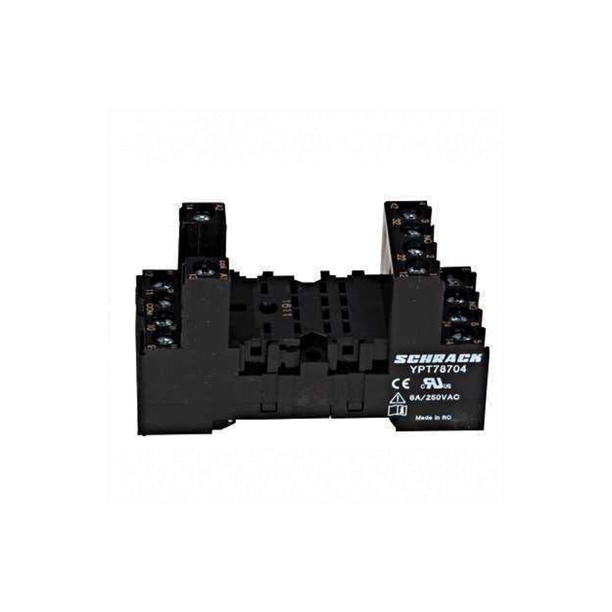 Schrack YPT78702 Röle Soketi 2 Kontak 8 Pin