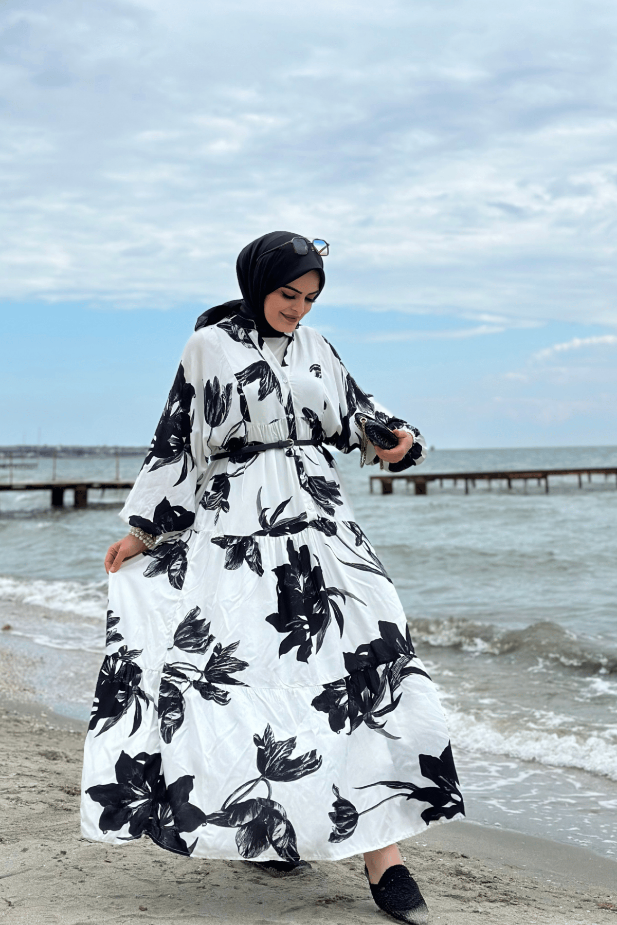 Charm Elbise Beyaz